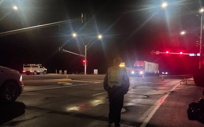 Water main break on USA Parkway