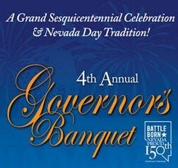 Nevada Day Governor's Banquet Tuesday Night in Reno