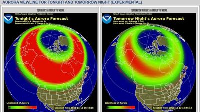 Aurora Borealis Timeline NOAA
