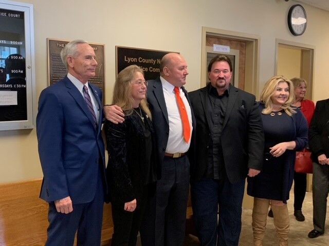 Justice Complex Donald Trump Plaque Unveiling