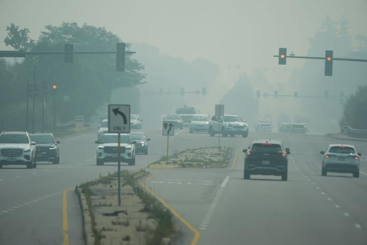 Illinois Climate Wildfires Smoke