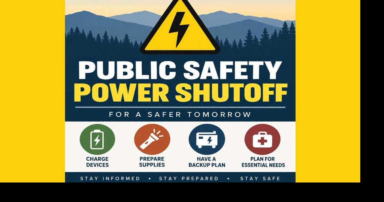 Power shutoff could affect parts of Western Sierra County