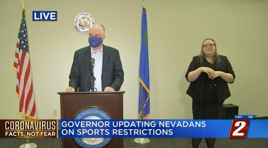 Governor Sisolak to Now Allow Some Sports, Releases Guidance