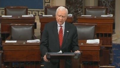 Hatch Laments Loss of Civility for U.S. Senate in 'Crisis'