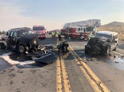 Head-On Crash With 'Substantial' Injuries On Pyramid Way