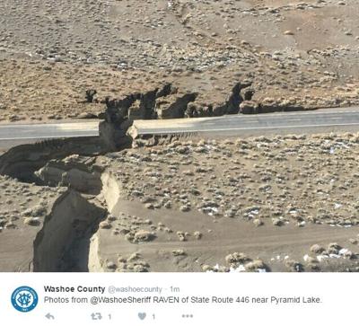 Pyramid Lake Highways Damaged By Heavy Storm Runoff