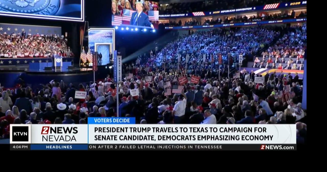 President Trump travels to Texas to campaign for Ken Paxton