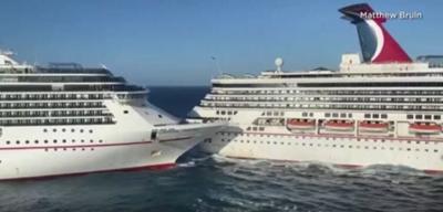Carnival Cruise Ships in Accident at Mexico's Cozumel