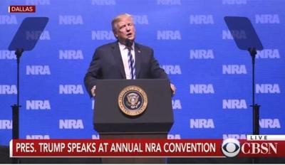 President Trump Gives Speech at NRA Convention in Dallas