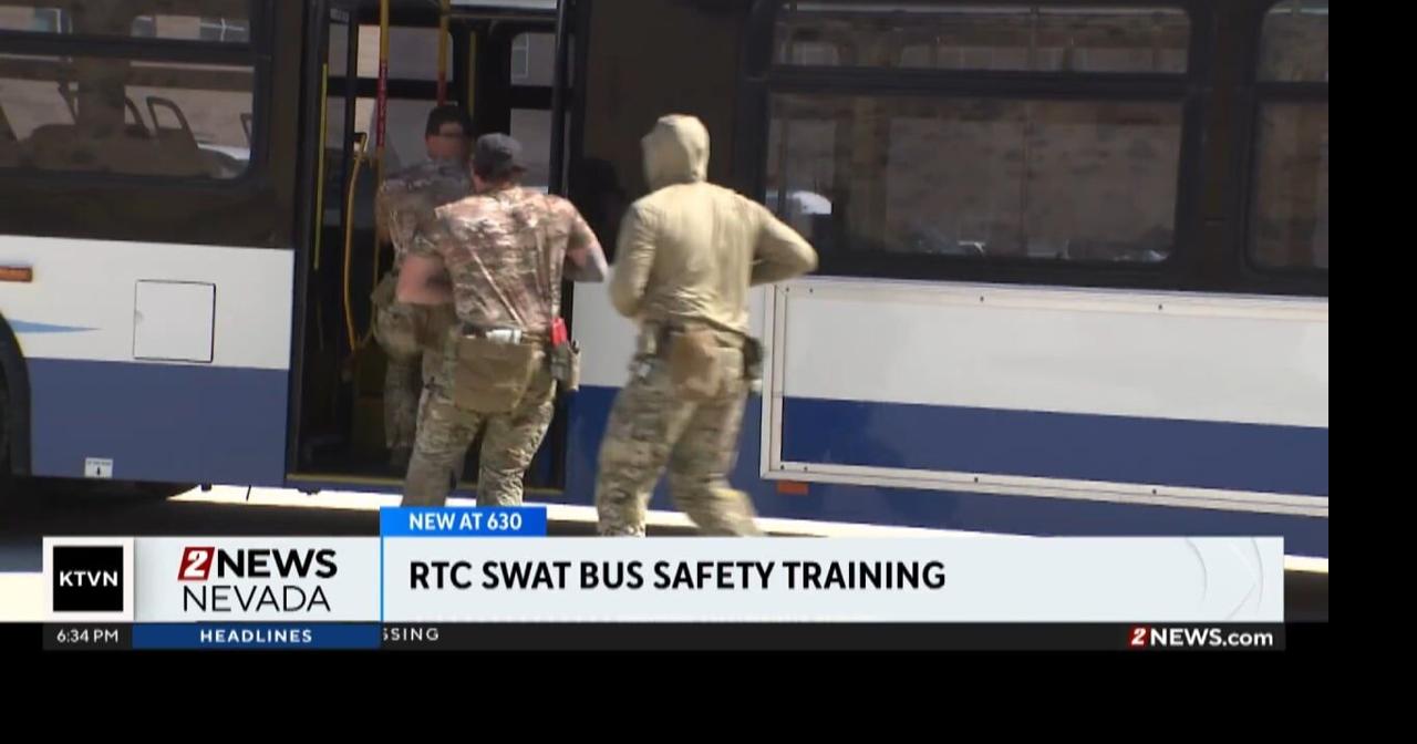 Reno Police Department's SWAT team practices training scenarios in RTC ...