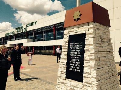 Sheriff's Office Dedicates New Memorial for Staff Members Who Died in Line of Duty