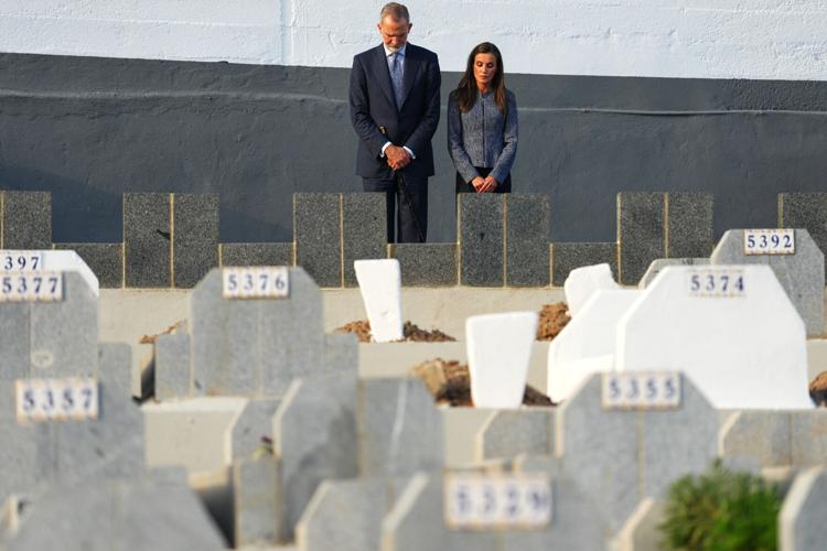 APTOPIX Spain Royals Ceuta Visit