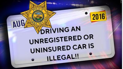 Sparks Police PSA on unregistered-uninsured cars