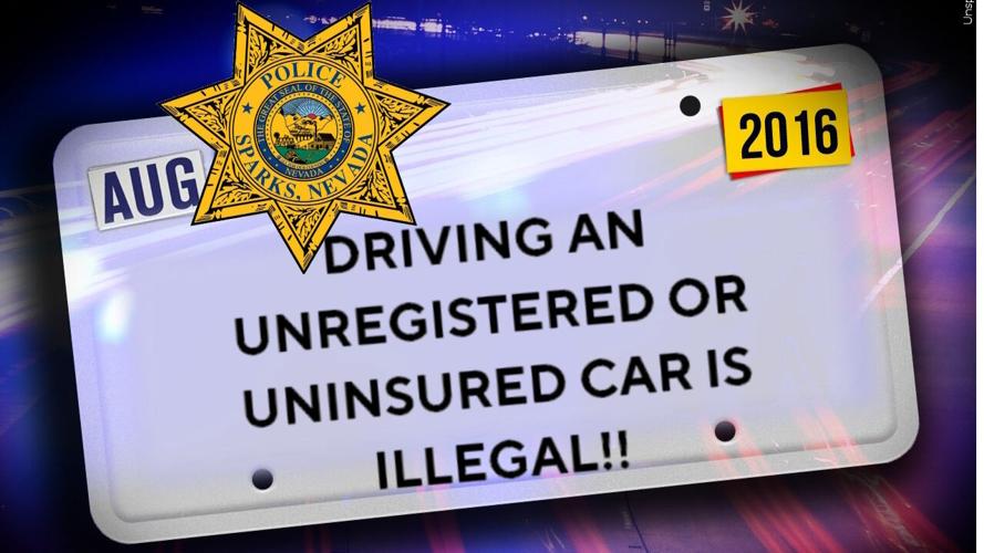 Sparks Police PSA on unregistered-uninsured cars