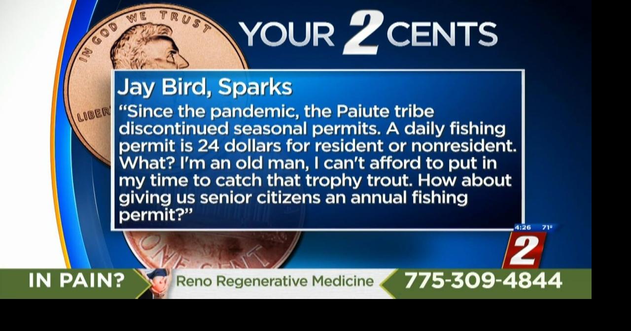 Your 2 Cents Rear License Plates & Senior Citizen Fishing Permits