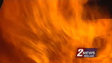 Shed Fire Extinguished Near East 9th Street