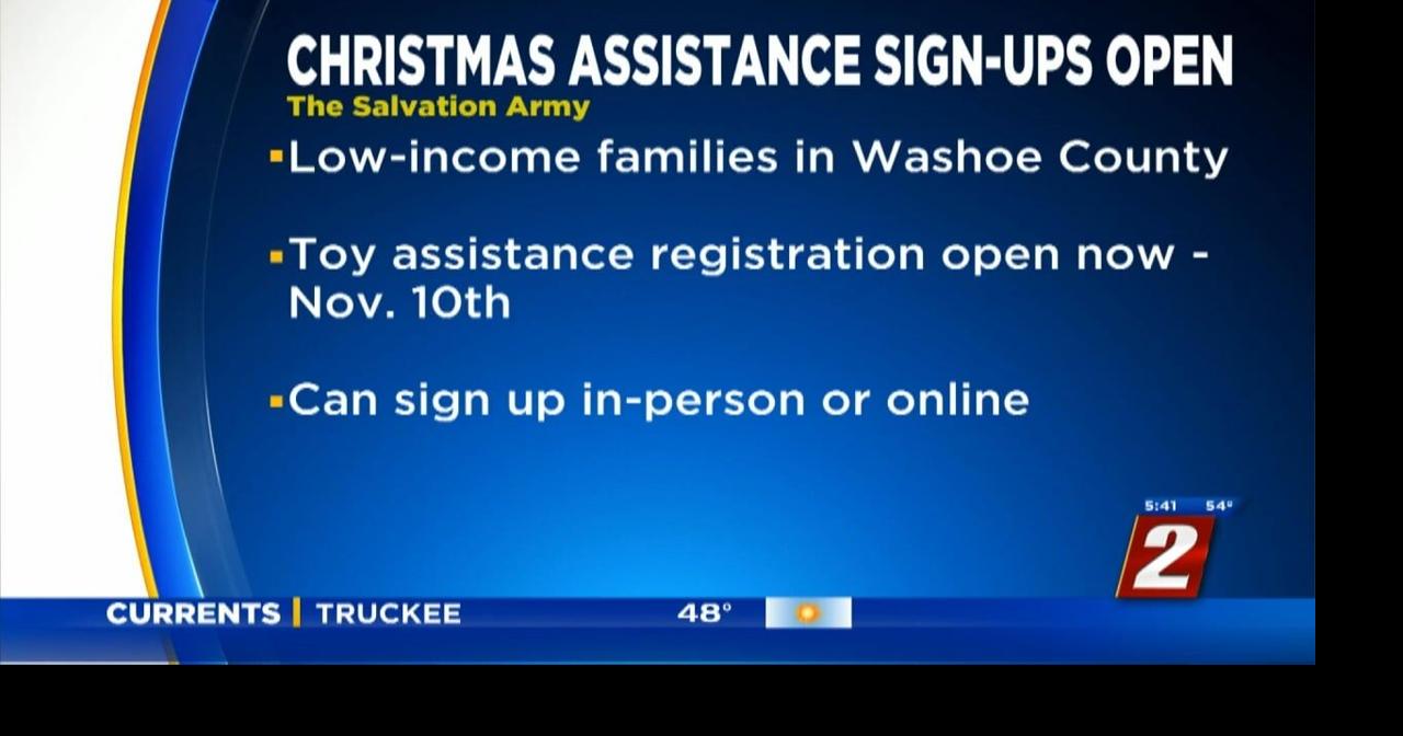 Christmas Assistance Registration Open News