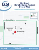 Intersection of Greenbrae Drive and 4th Street temporarily closing Thursday for construction
