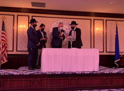 Governor Sisolak hosts “Light the Menorah”