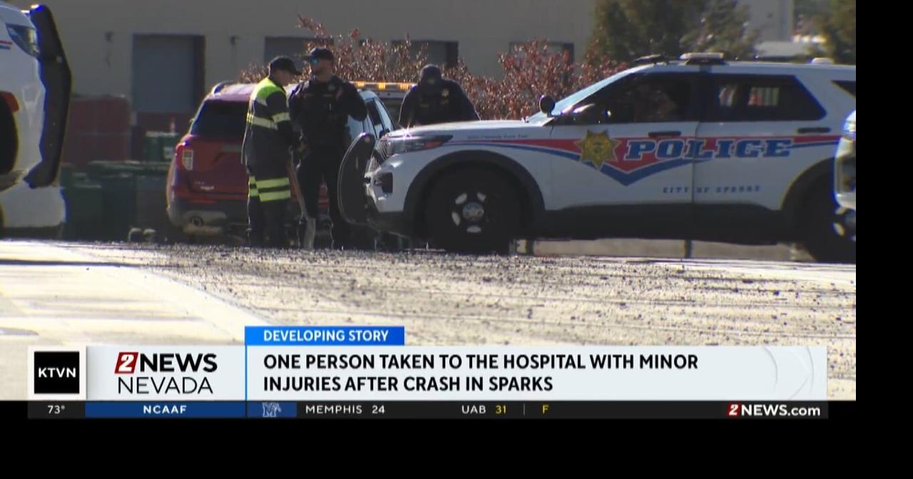 Person taken to the hospital after a crash in Sparks | Videos | 2news.com