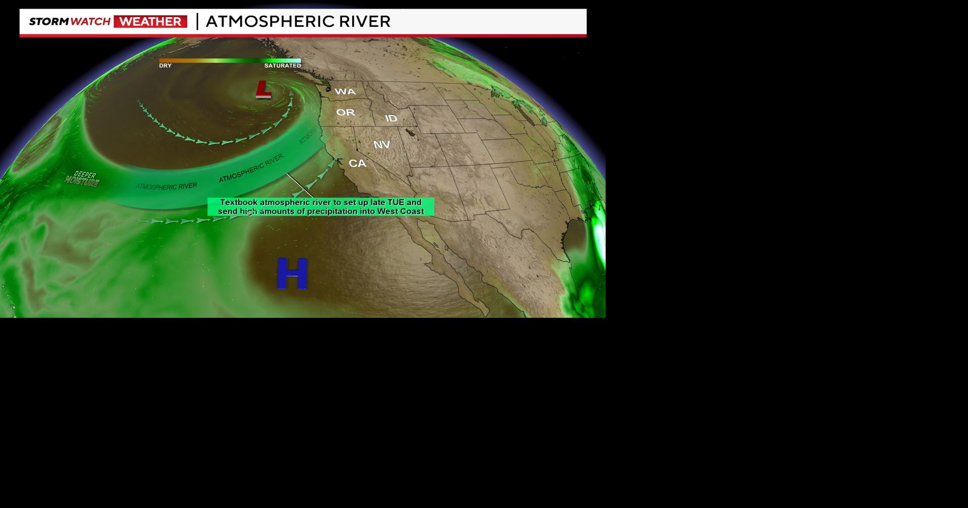 Atmospheric river brings rain, wind, and snow this week to northern ...