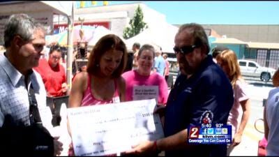 Donation Made to Susan G. Komen Foundation During Wing Fest