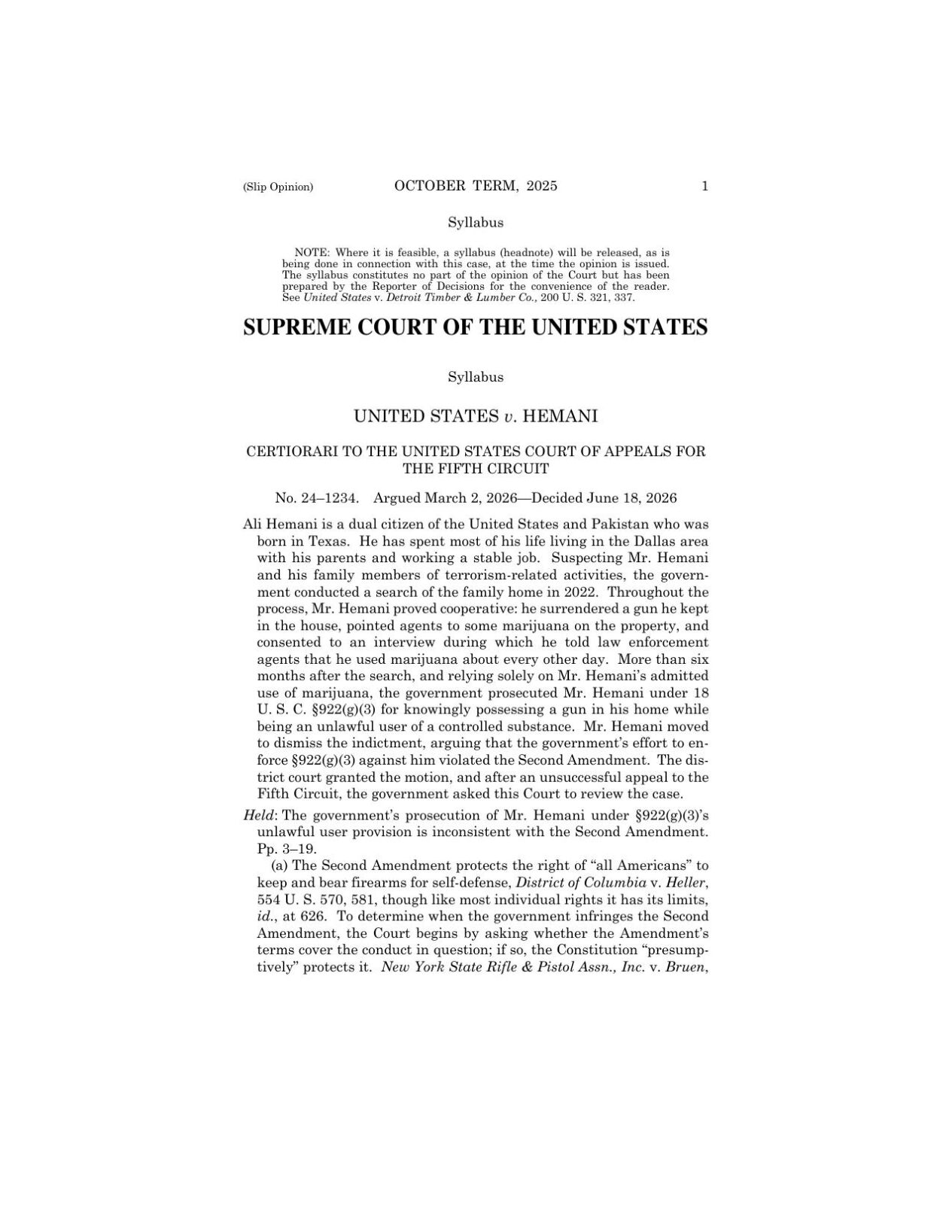 Supreme Court decision, June 18, 2026