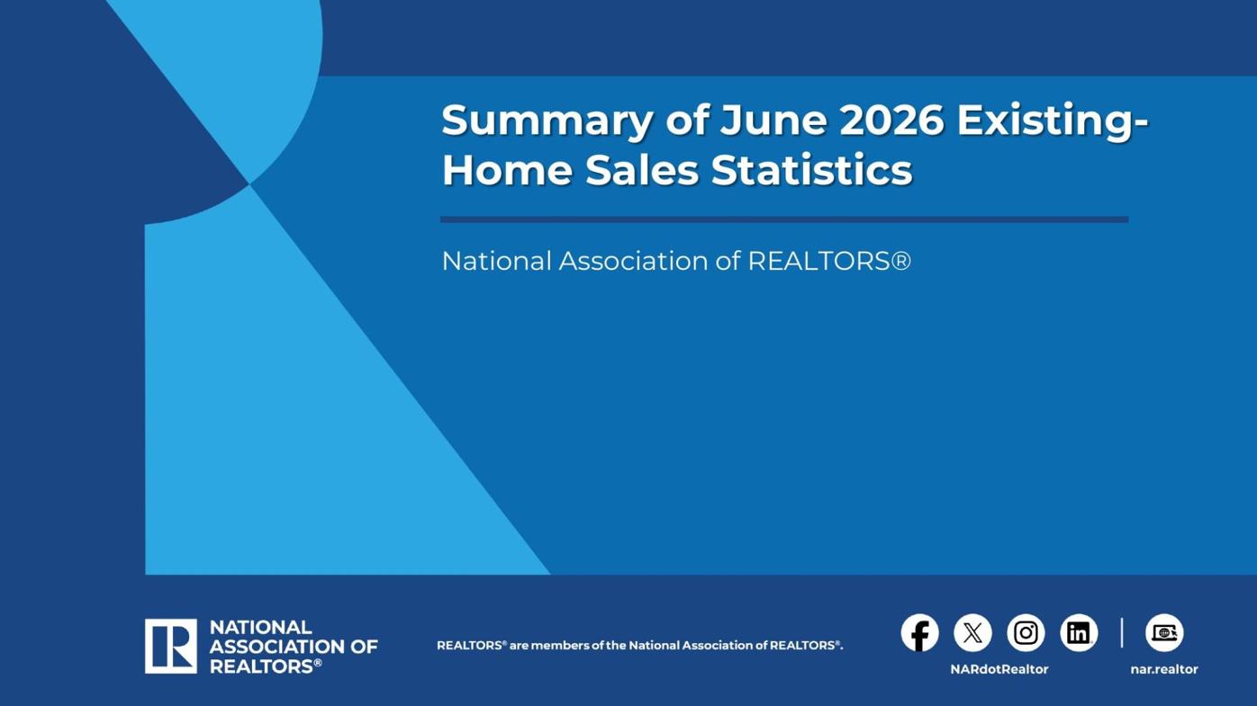 Home sales report for June 2026