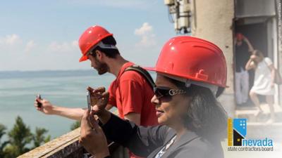 Woman in Hard Hat NSCB logo