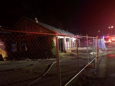Old Bibo Coffee Company Building Catches on Fire