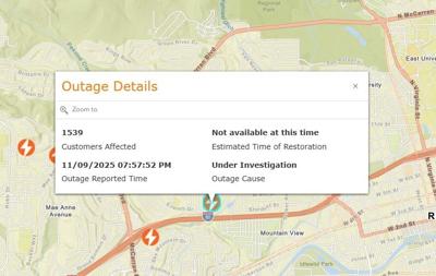 West Reno power outage