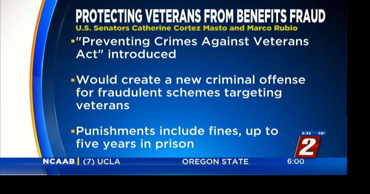Senators Cortez Masto, Rubio Introduce Bill to Protect Veterans from ...