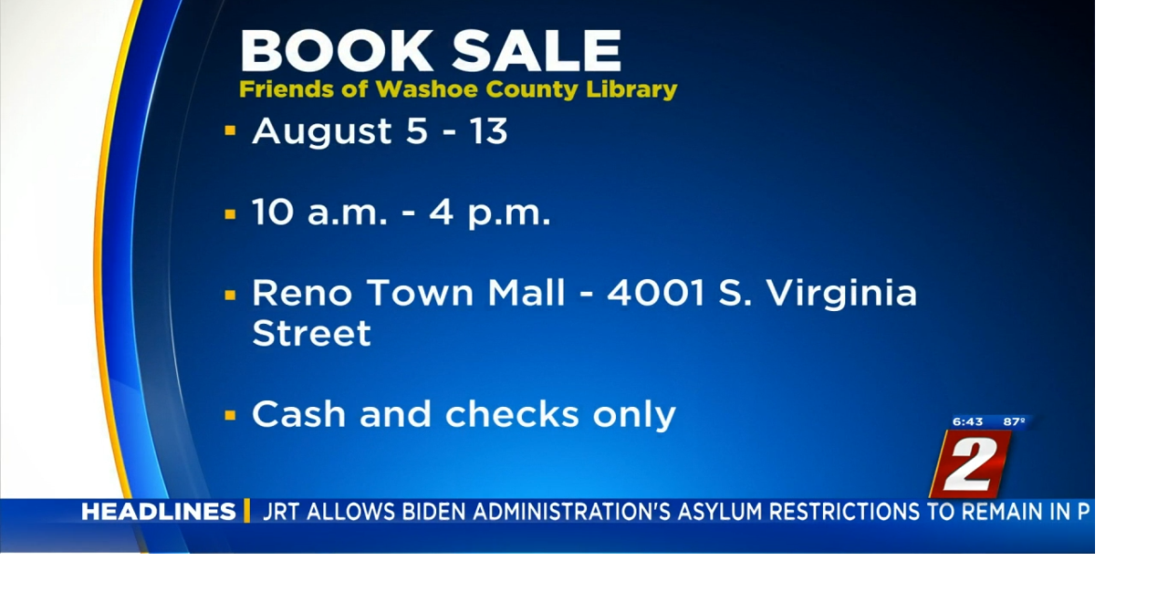 Reno Town Mall Book Sale | News | 2news.com