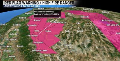 Regional Red Flag Warning Continues Until Late Friday Night