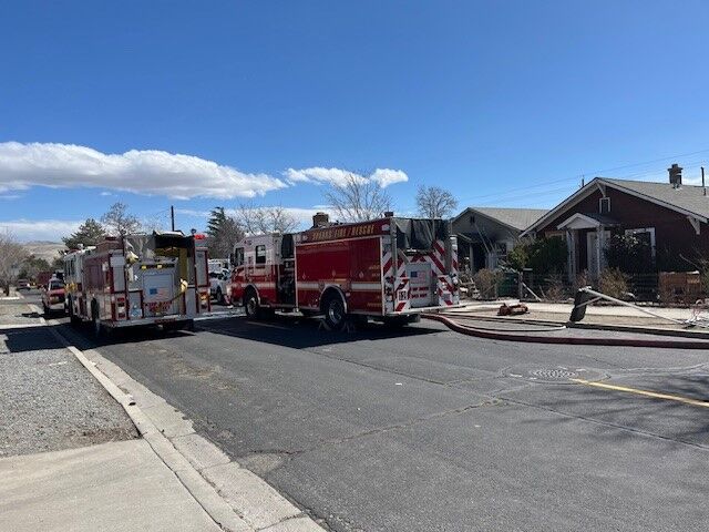 Fire on C Street in Sparks
