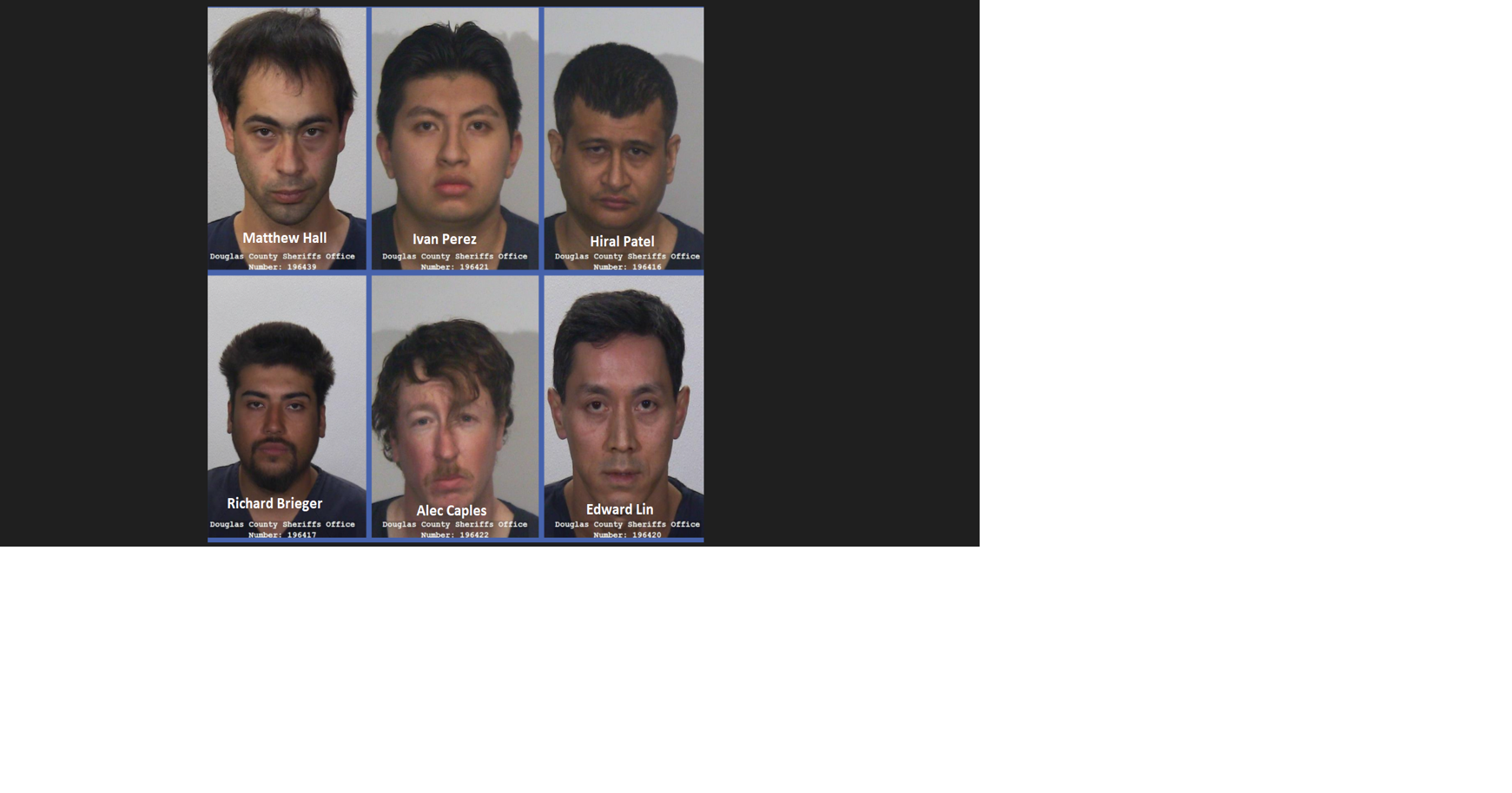 Douglas County Sheriff's Office Arrests Six in Human Trafficking ...