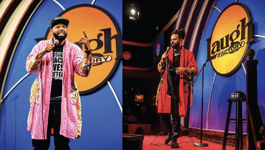 COMEDIAN TEHRAN STANDS UP FOR A FREE IRAN AT LAUGH FACTORY HOLLYWOOD