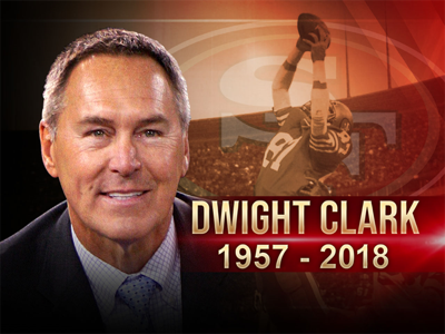 Former 49ers Wide Receiver Dwight Clark Dead At 61