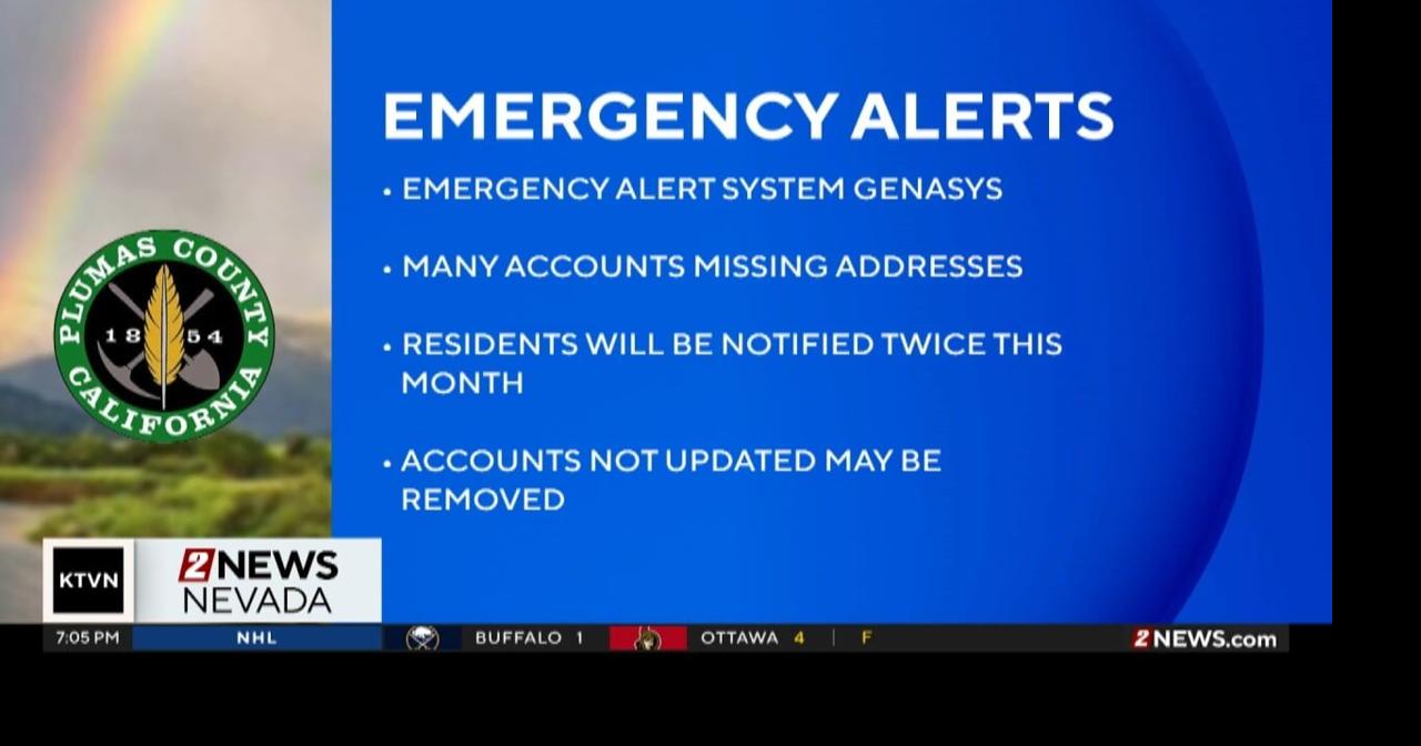 Plumas County residents are being asked to update their emergency alert ...