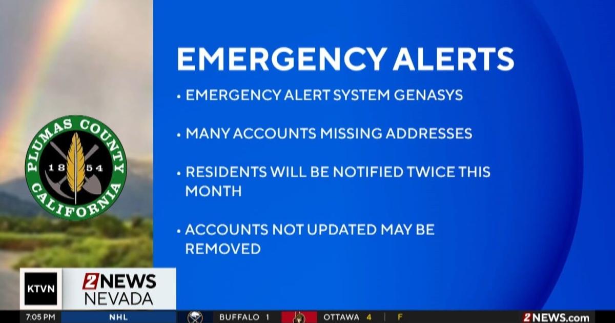 County Alert System Plumas County residents are being asked to update their emergency alert ...