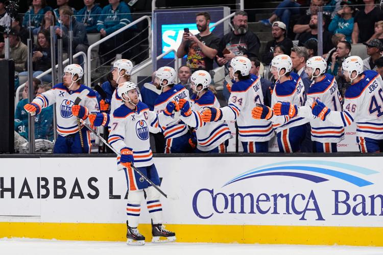 Oilers Sharks Hockey