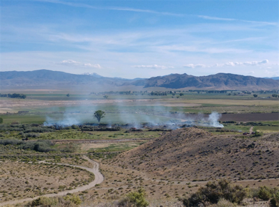 Forward Progress of Brush Fire Near River Split Ranch Stopped
