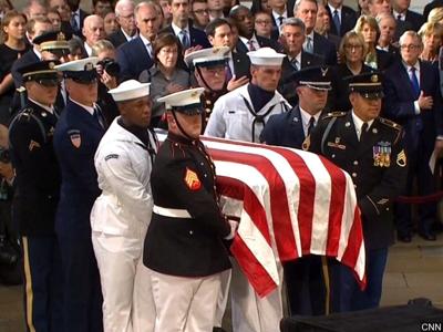 Former Presidents and Family Pay Tribute to John McCain