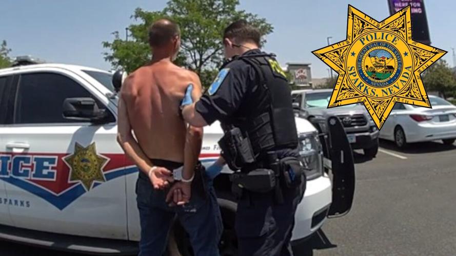 Sparks Police arrest a man after allegedly chugging hot sauce and making threats with a knife