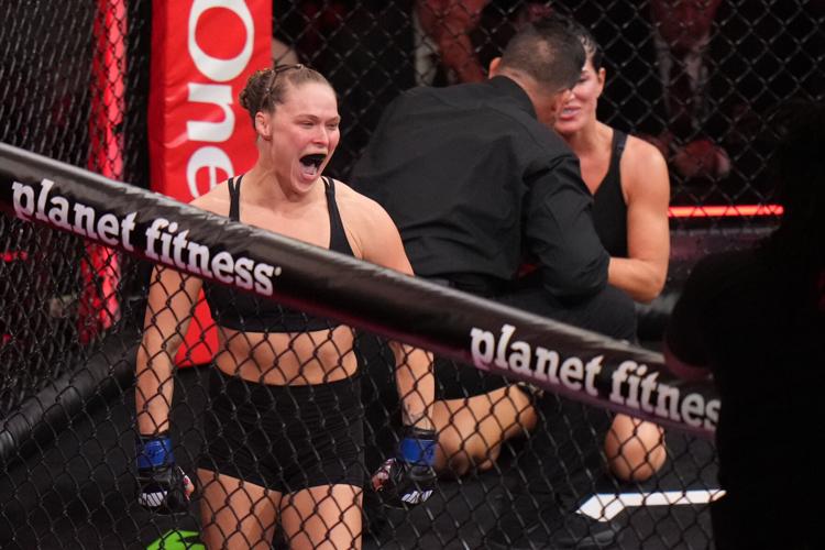 APTOPIX Rousey Carano Mixed Martial Arts