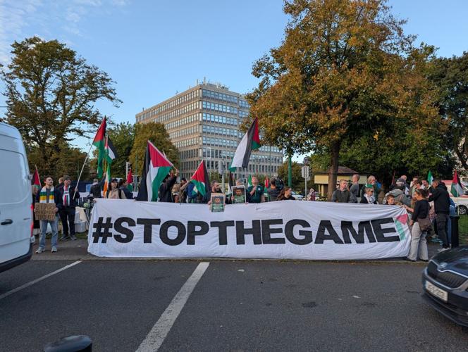 Ireland Israel Protests Soccer