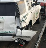 Washoe County Deputies Say No One Hurt After Patrol Car Hit in South Reno