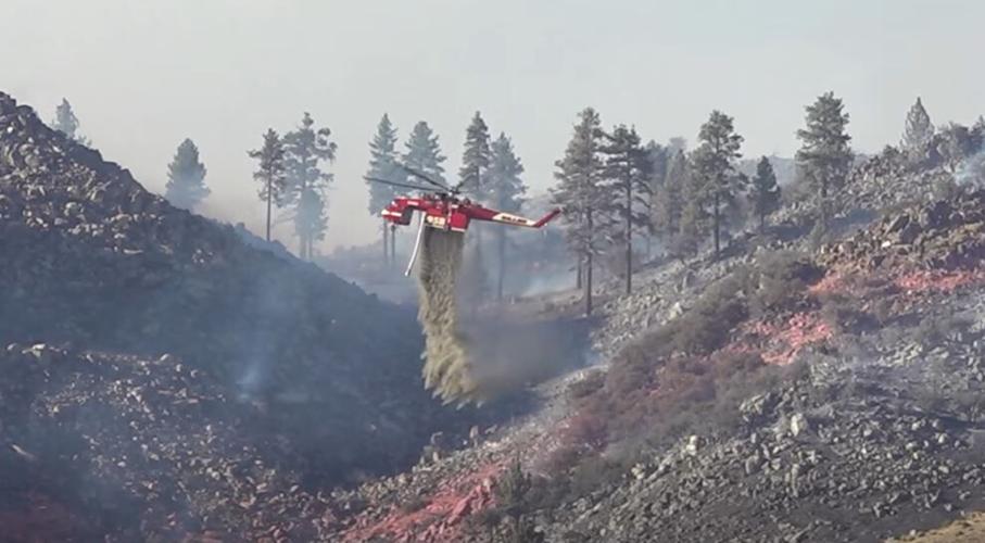 bull fire retardant drop