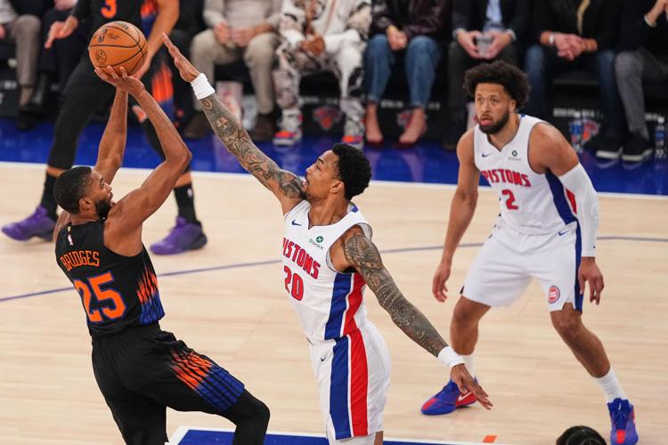 Pistons Knicks Basketball