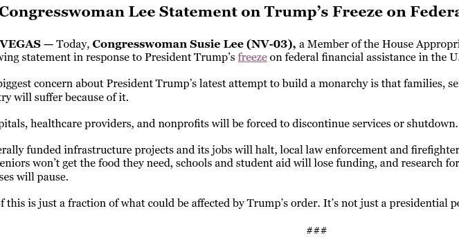 Federal judge temporarily blocks Trump administration freeze on federal ...